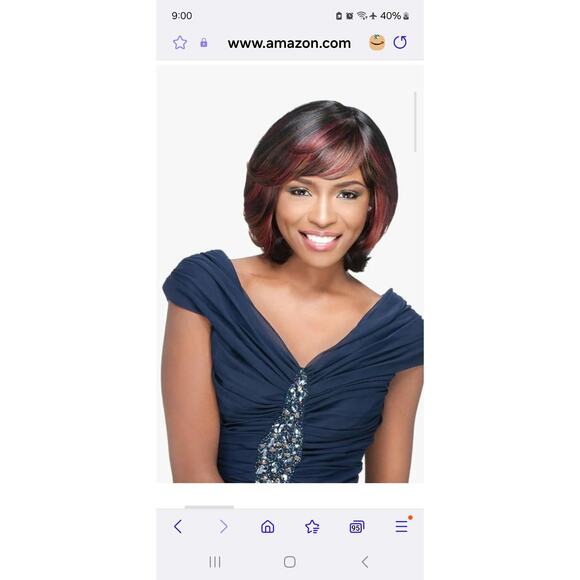 Sensationnel Wig Short brown Synthetic wig Style Name: Elsa - Picture 3 of 12